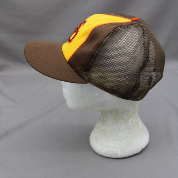 San Diego Padres Hat (VTG) - Taco Bell Trucker with Orange - Adult Snapback - Picture 4 of 8